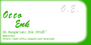 otto enk business card